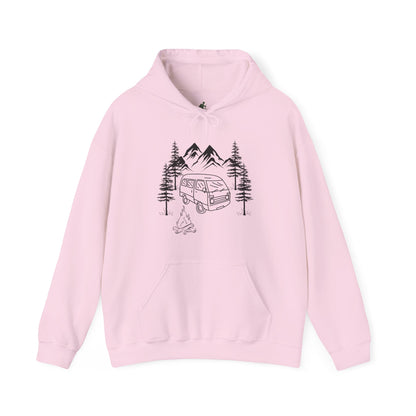 Campsite Van Unisex Heavy Blend™ Hooded Sweatshirt