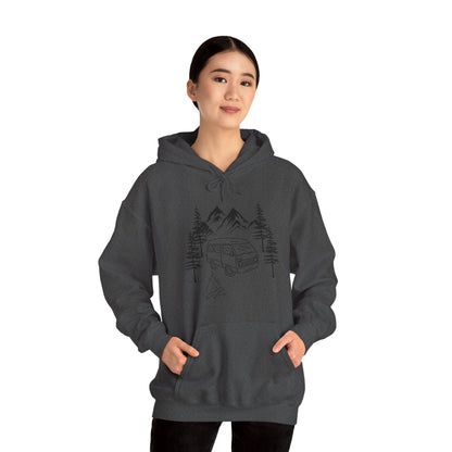 Campsite Van Unisex Heavy Blend™ Hooded Sweatshirt