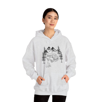 Campsite Van Unisex Heavy Blend™ Hooded Sweatshirt