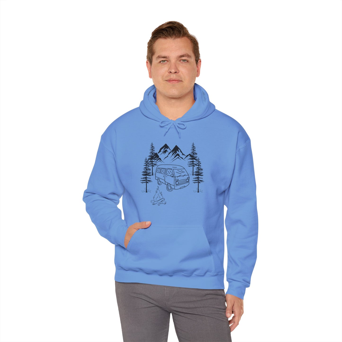 Campsite Van Unisex Heavy Blend™ Hooded Sweatshirt