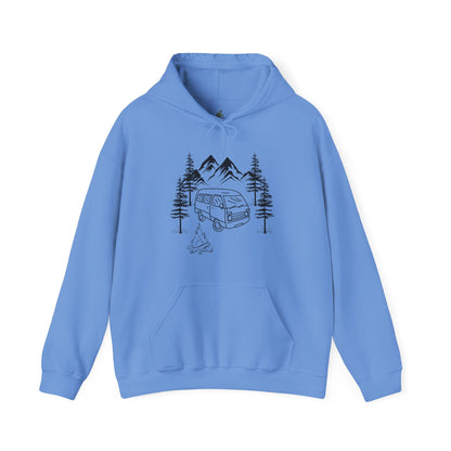 Campsite Van Unisex Heavy Blend™ Hooded Sweatshirt