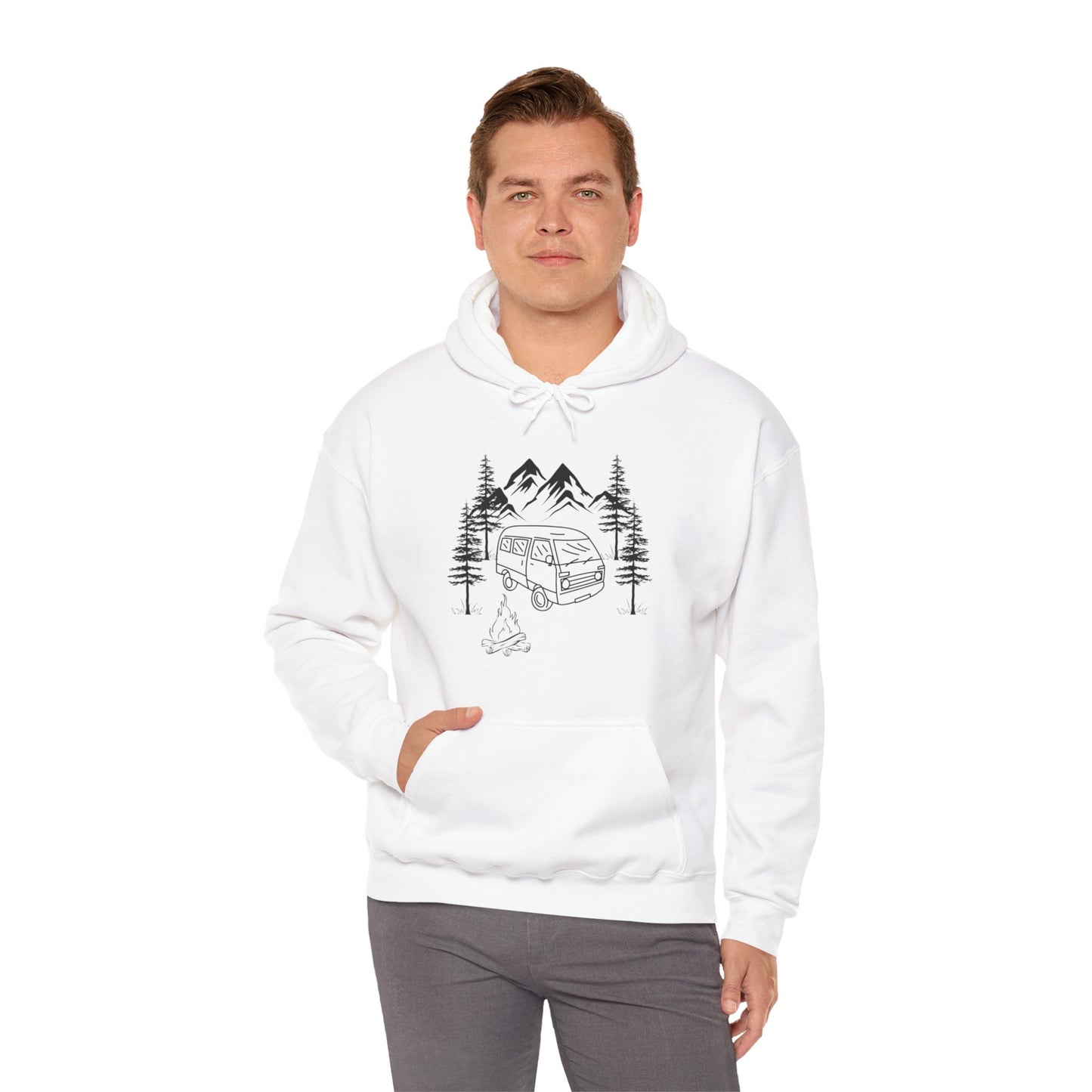 Campsite Van Unisex Heavy Blend™ Hooded Sweatshirt