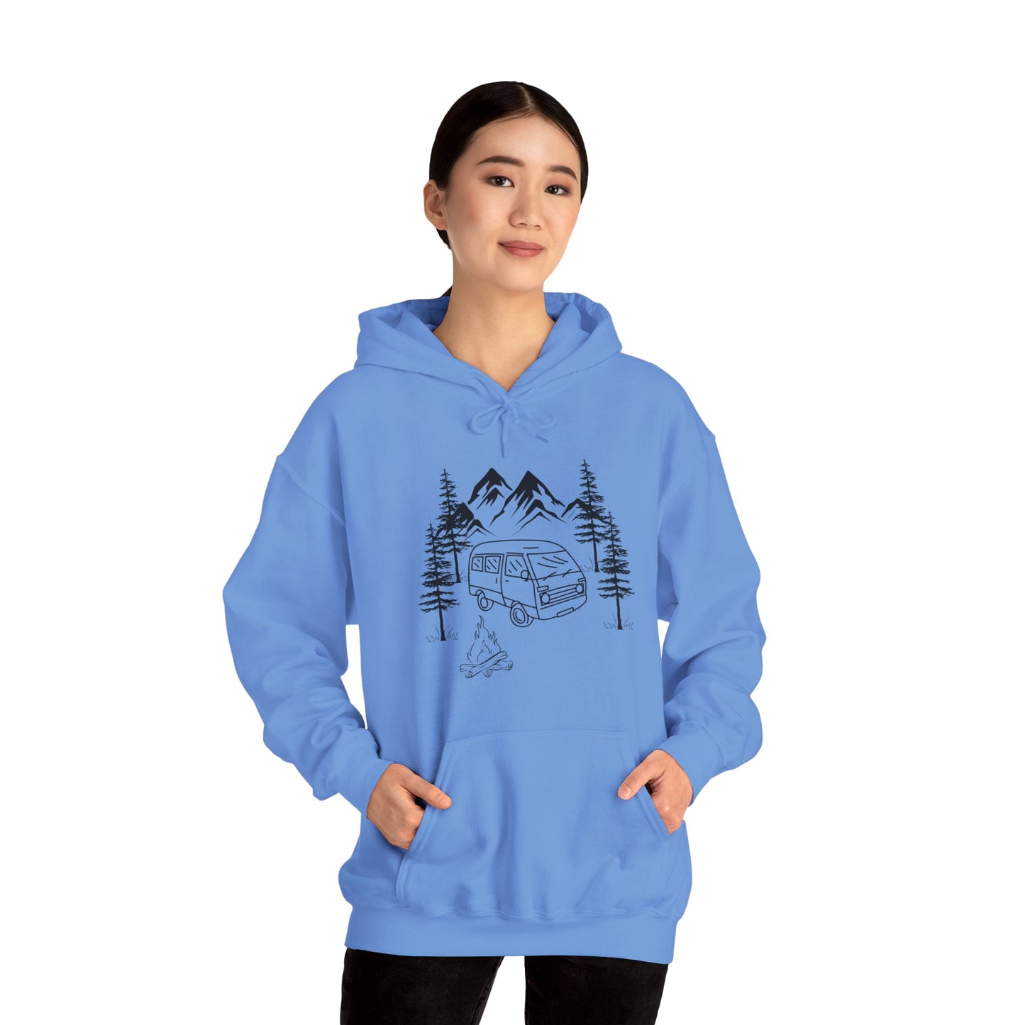 Campsite Van Unisex Heavy Blend™ Hooded Sweatshirt