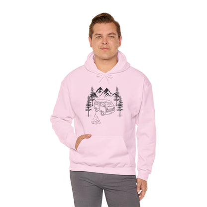 Campsite Van Unisex Heavy Blend™ Hooded Sweatshirt