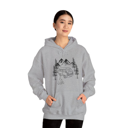 Campsite Van Unisex Heavy Blend™ Hooded Sweatshirt