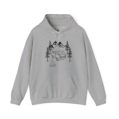 Campsite Van Unisex Heavy Blend™ Hooded Sweatshirt