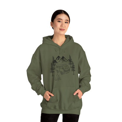 Campsite Van Unisex Heavy Blend™ Hooded Sweatshirt