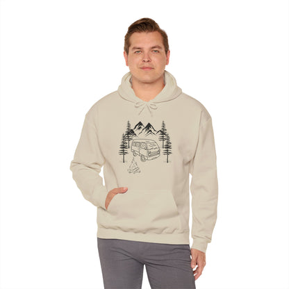 Campsite Van Unisex Heavy Blend™ Hooded Sweatshirt