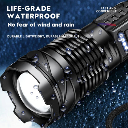 Bright 30W USB-C Rechargeable Flashlight